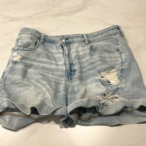AE denim stretch shorts